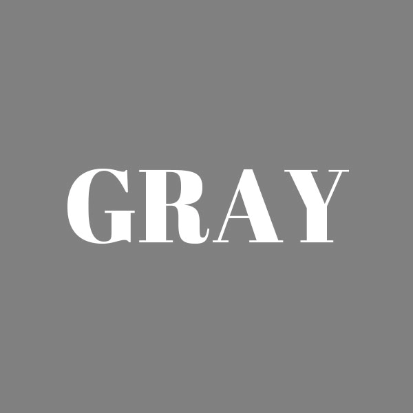 Color Chart【GRAY】